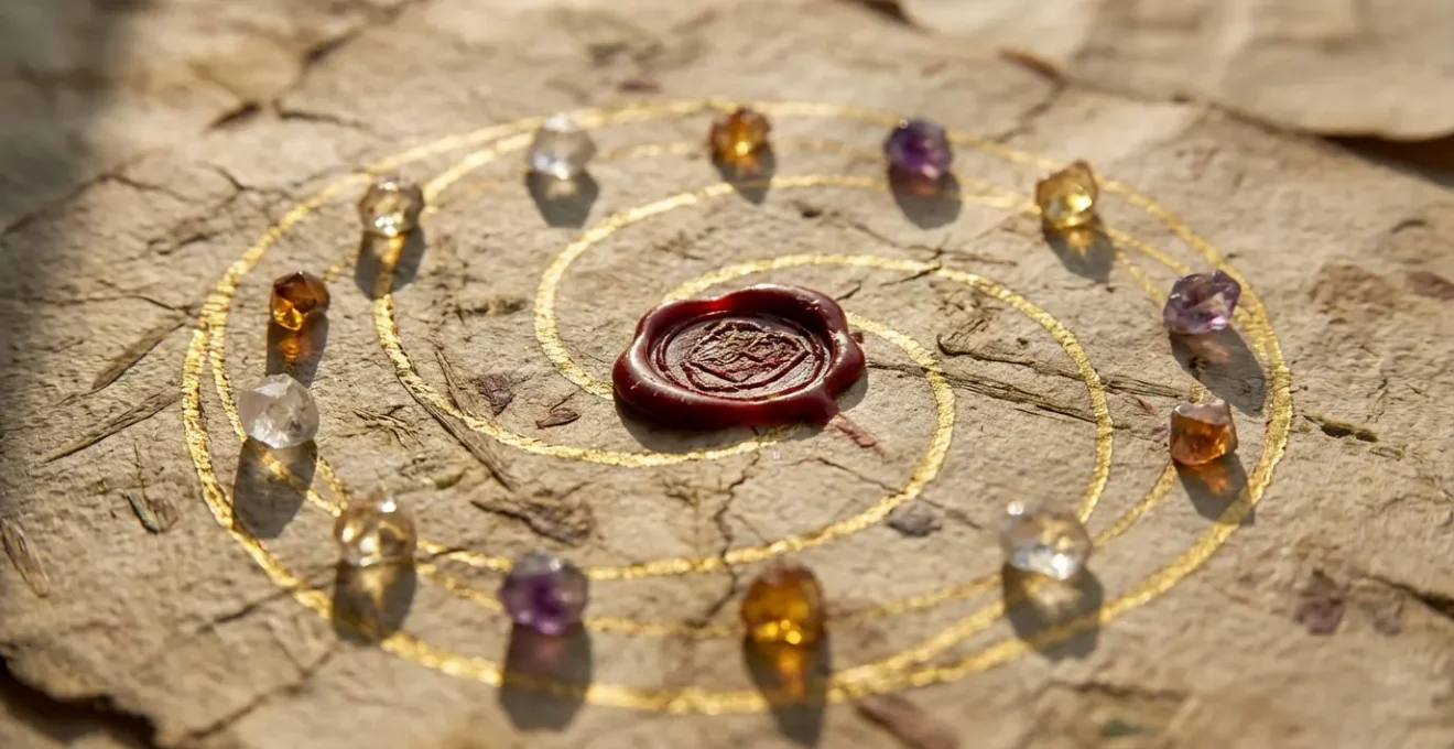 Spirale temporale con dodici punti luminosi che rappresentano i mesi dell'anno