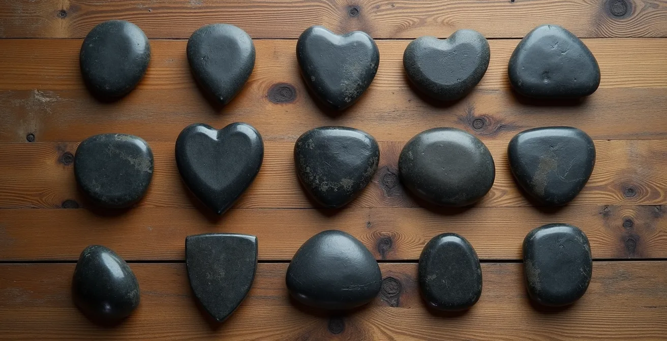 Vista dall'alto di uno scudo geomantico completo con tutte le 15 figure disposte gerarchicamente